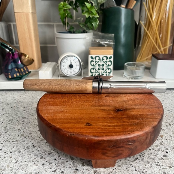 Hearth and Hand Wood and Stainless Steel Apple Core - Picture 2 of 6